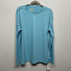NWT Angel Season Aqua Blue Surfing Sun Protection Lightweight T-Shirt Top Men XL